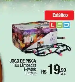Milium Jogo de pisca 100 lâmpadas newpro oferta