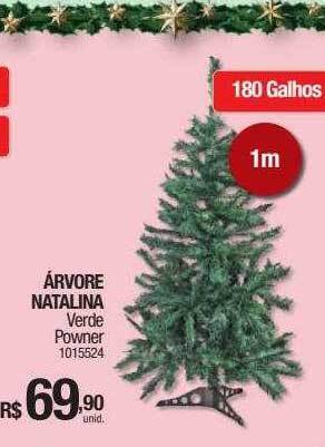 Milium Árvore natalina verde powner oferta