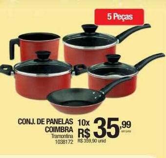 Conj. de panelas coimbra tramontina