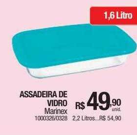 Milium Assadeira de vidro marinex oferta