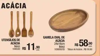 Milium Utensílios de acácia gamela oval de acácia oferta