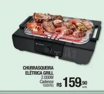 Milium Churrasqueira elétrica grill 2.000w cadence oferta