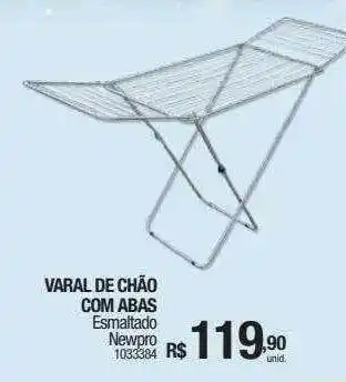 Varal de chão com abas esmaltado newpro