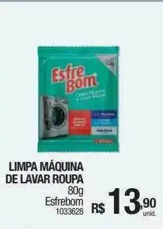 Limpa máquina de lavar roupa esfrebom