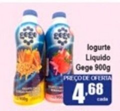 Higa's Supermercado Iogurte Liquido Gege 900g oferta