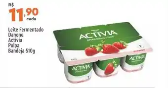 Supper Rissul Leite fermentado danone activia polpa bandeja oferta