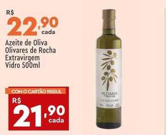 Supper Rissul Azeite de oliva olivares de rocha extravirgem vidro oferta