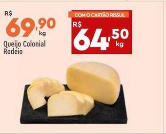 Supper Rissul Queijo colonial rodeio oferta