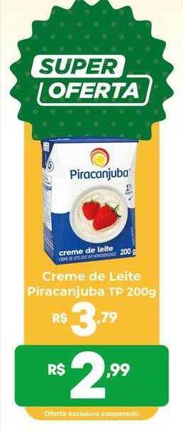 Coocerqui Creme de leite piracanjuba tp oferta