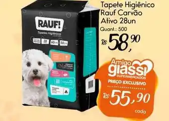 Tapete higiênico rauf carvão ativo
