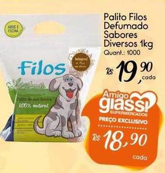Giassi Supermercados Palito filos defumado sabores diversos oferta