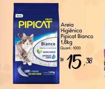 Giassi Supermercados Areia higiênica pipicat bianco oferta