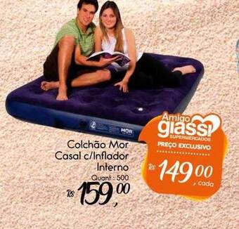 Giassi Supermercados Colchão mor casal c inflador interno oferta