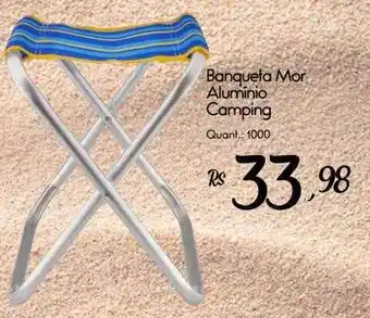 Giassi Supermercados Banqueta mor aluminio camping oferta