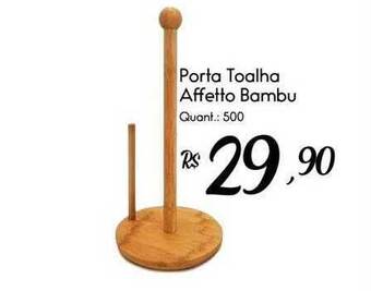 Giassi Supermercados Porta toalha affetto bambu oferta