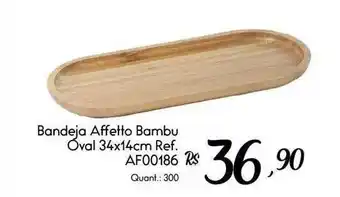 Giassi Supermercados Bandeja affetto bambu oval 34x14cm oferta