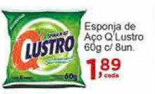 Esponja De Aco Q Lustro 60g c/8un