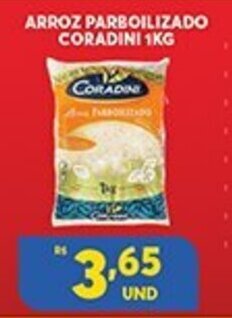 Atacadão Centro Sul Arroz Parbolizado Coradini 1kg oferta