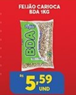 Feijao Carioca BDA 1kg
