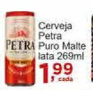 Rossi Supermercado Cerveja Petra Puro Malte lata 269ml oferta