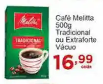Rossi Supermercado Cafe Melitta 500g Tradicional ou Extra Forte oferta
