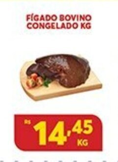 Atacadão Centro Sul Figado Bovino Congelado 1kg oferta