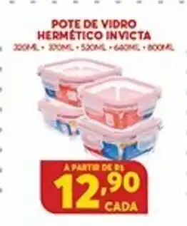 Pote de Vidro Hermetico Invicta