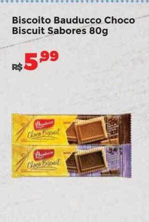 Villarreal Supermercados Biscoito bauducco choco biscuit sabores oferta