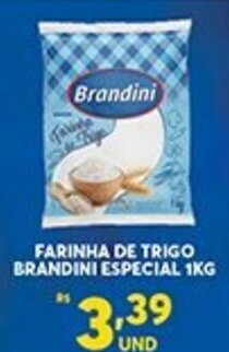 Atacadão Centro Sul Farinha de Trigo Brandini Especial 1kg oferta