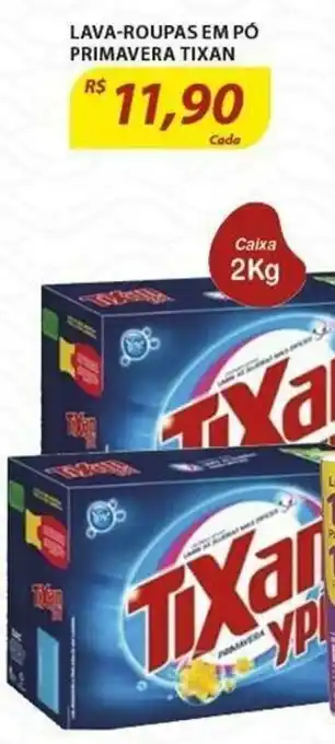 Assaí Atacadista Lava roupas em po Primavera Tixan 2kg oferta