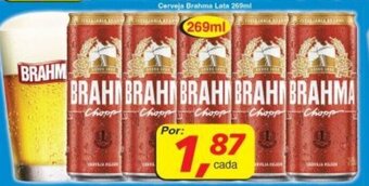 Supermercados Guanabara Cerveja Brahma lata 269ml oferta
