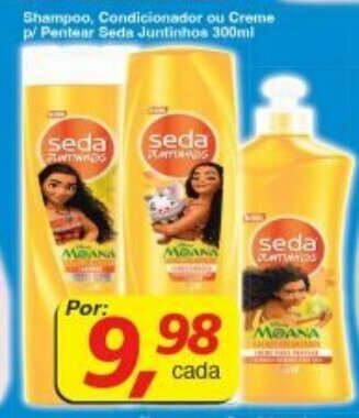 Supermercados Guanabara Shampoo, Condicionador ou Creme p/ pentear Seda Jumbinhos 300ml oferta