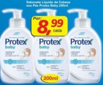 Supermercados Guanabara Sabonete Liquido da Cabeca aos Pes Protex Baby 200ml oferta