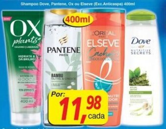 Supermercados Guanabara Shampoo Dove, Pantene, ou Elseve 400ml oferta