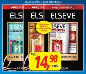 Supermercados Guanabara Shampoo 375ml + Cond. 170ml Elseve oferta