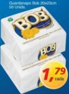 Guardanapo Bob 20x23cm 50 unids.