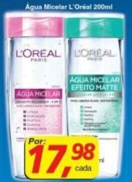 Agua Micelar L'Oreal 200ml