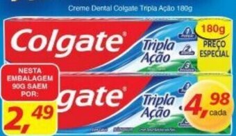 Supermercados Guanabara Creme Dental Colgate Tripla Acao 90g oferta