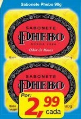 Supermercados Guanabara Sabonete Phebo 90g oferta