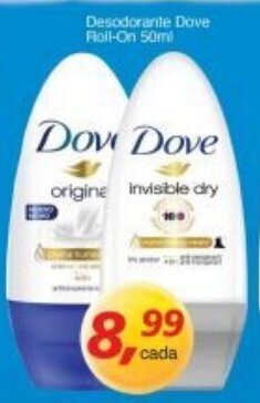 Supermercados Guanabara Desodorante Dove Roll-On 50ml oferta