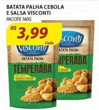 Assaí Atacadista Batata Palha Cebola E Salsa Visconti 140g oferta