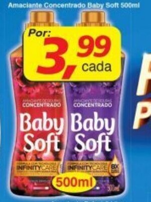 Supermercados Guanabara Amaciante Concentrado Baby Soft 500ml oferta