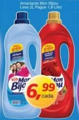 Supermercados Guanabara Amaciante Mon Bijou Leve 2L Pague 1.8L oferta
