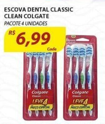 Assaí Atacadista Escova Dental Classic Clean Colgate oferta