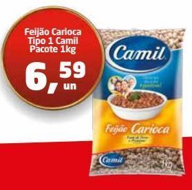 Tenda Atacado Feijão carioca tipo 1 camil pacote 1kg oferta