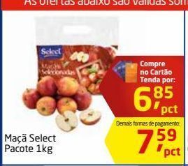 Tenda Atacado Maçã select pacote 1kg oferta