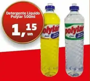 Tenda Atacado Detergente líquido polylar 500ml oferta