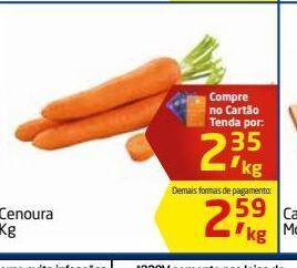 Tenda Atacado Cenoura kg oferta
