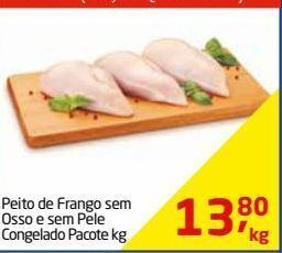 Tenda Atacado Peito de frango sem osso e sem pele congelado pacote kg oferta