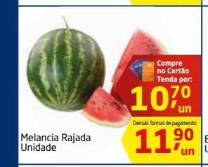 Melancia rajada unidade